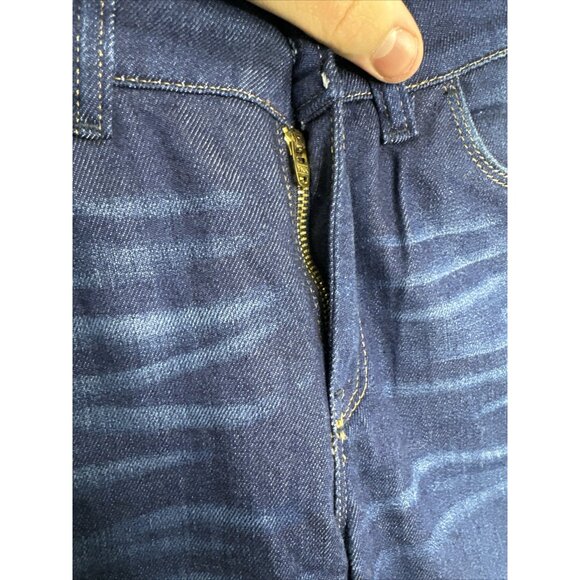 Diesel Women Hi-Vy Jeans Super Slim Straight 26x32 Cotton Blend Blue Zip Fly - Picture 8 of 8